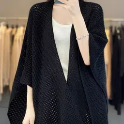 StyleCast x Revolte V-Neck Longline Waterfall Shrug-image-95