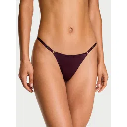 victoria's secret intimates Victoria's Secret Very Sexy Hardware Adjustable V-String Panty Purple image 1
