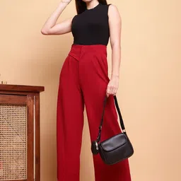 CORSICA Women Relaxed High-Rise Easy Wash Trousers image 3