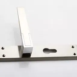 Quba Q 451 203.2 mm (8 Inch) Zinc Alloy SS and CP Finish Door Handle Set image 2