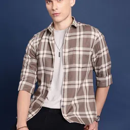 Mast & Harbour Men Standard Checked Casual Shirt-picture-21