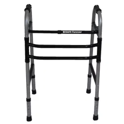Besafe Forever Walking Walker for Patients, Foldable Walker, Grey image 3