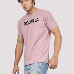 Greylongg Men Typography Printed Round Neck Cotton T-shirt image 2