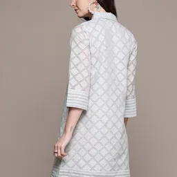 Ritu Kumar Cotton Jacquard Shirt Dress image 4