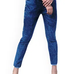 COUTUME COLLECTIONS Women Regular Fit Mid-Rise Heavy Fade Stretchable Jeans image 1