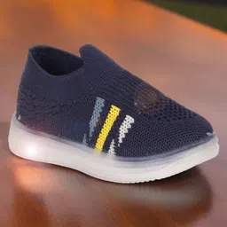Lil Lollipop Knitted Designed LED Shoes - Navy Blue-picture-18