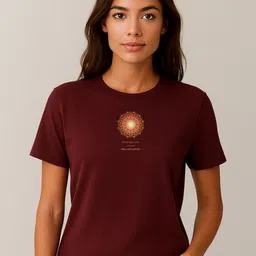 Anikmart Women Graphic Printed Round Neck Cotton T-shirt-image-45