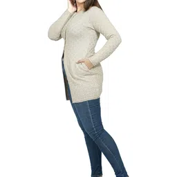 Varenyam Women Longline Cardigan image 5