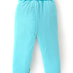 Babyoye 100% Cotton Interlock Knit Footed Diaper Legging Playground Print Pack Of 2 - Blue image 5