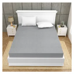 ZAHYA Waterproof Terry Cotton Mattress Protector King Size -78x72 inch - Grey image 5