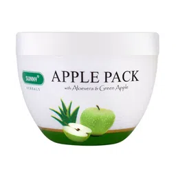 SUNNY HERBALS Green Apple Pack With Aloevra & Almond Oil - 150 g-image-9