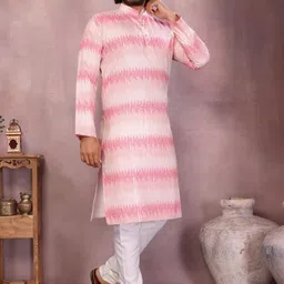 INMARTS Men Printed Regular Pure Cotton Kurta with Churidar image 5