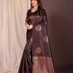 Moda Rapido Woven Design Zari Banarasi Saree image 4