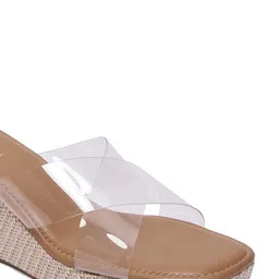 ERIDANI Textured Wedge Sandals image 5