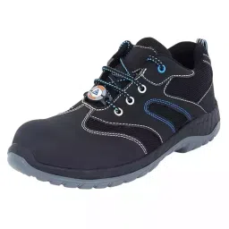 Acme Volant Composite Toe Safety Shoes PU Sole Low Ankle Black Nubuck Finish Microfiber with Respiro Mesh Size UK 9-picture-36