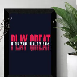 SAF Blue & Pink Motivational UV Textured Premium Framed Wall Art Painting-picture-33