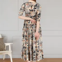 SupBir Women Printed Maternity Anarkali Kurta image 4