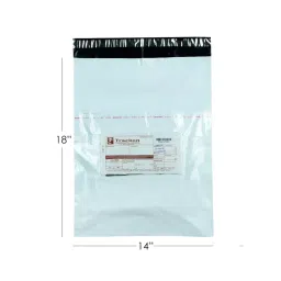 jflexy packaging Jflexy (14X18+2 inch) 51 Micron With Pod Plain Packaging Courier Bag Pack of 500-picture-12