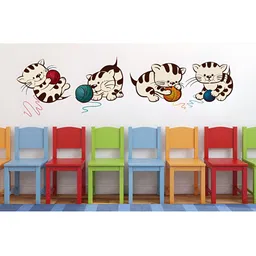 LANSTICK Brown Printed Heat Resistance Wall Sticker image 2