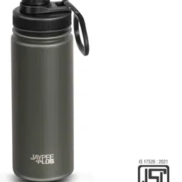 Jaypee Plus Hylux Vacuum Insulated Stainless steel Hot & Cold Water Bottle-BIS Certified, Rust & Leak Proof, Anti Skid, Easy to hold,Trekking Bottle 550ml Army Green-image-49
