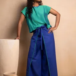 Chhaya Gandhi Design Studio Top With Kabuki Co-Ords image 3