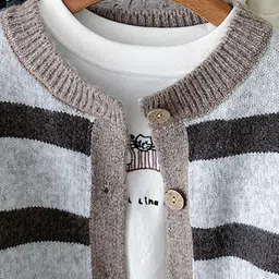 Xsole Boys Striped Cardigan image 2
