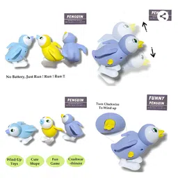 NEGOCIO Kid's Wind-Up Jumping Penguin Toy (Color May Vary) image 3