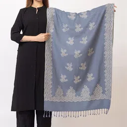 PASHGIRI Women Paisley Embroidered Shawl-picture-38