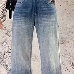 StyleCast Women Flared High-Rise Heavy Fade Jeans image 3