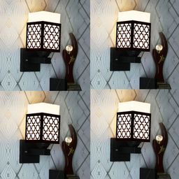 Gojeeva Black Wood Square Shaped Wall Lamp-picture-47