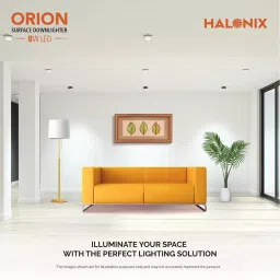 Halonix Orion Surface LED Down Lighter Round Upto 3 kV Surge Protection 8 W, Warm White (Pack of 4 Pcs) image 4