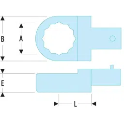 Facom 12 Series Polygon Drive, 19 mm, 9 x 12mm Insert, 12.19 image 3