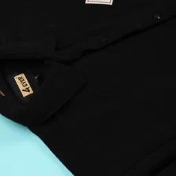 V-Mart Boys Spread Collar Patchwork Cotton Casual Shirt image 4