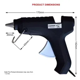 Fadman 40 W Hot Melt Glue Gun with 9 Sticks Standard Temperature Black 11 mm Stick Dia., 009-BLACK40WT-9ST image 4