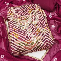 SAINOOR Printed Pure Silk Semi-Stitched Dress Material-picture-10