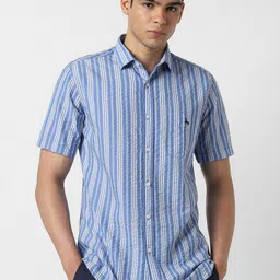 Van Heusen Sport Slim Fit Striped Casual Shirt-image-20