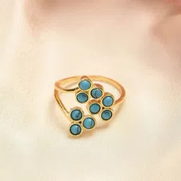JAYPORE Gold Plated Stone Studded Finger Rings-picture-37