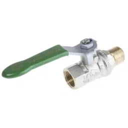 RS PRO Brass Full Bore, 2 Way, Ball Valve, BSPP 9.53 mm Model No 1417714 image 2