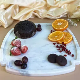 Homearte India 10 Inches Cross Shape Marble Platter - White image 2