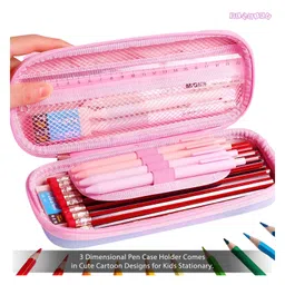 Bembika 3D Dino Design Pencil Box For School Kids Girls And BoysLight Blue image 4