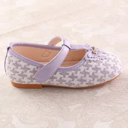 Cute Walk by Babyhug Ballerina With Velcro Closure & Butterfly Applique - Purple image 4