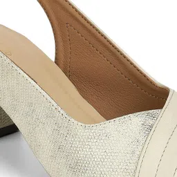 Tresmode Women Leather Party Block Heels Peep Toes image 4