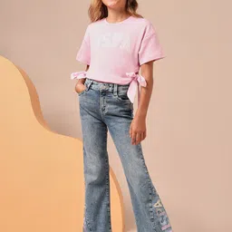 U.S. Polo Assn. Kids Girls Bootcut Mid-Rise Light Fade Jeans-picture-43