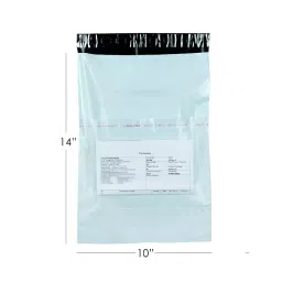 jflexy packaging Jflexy (10X14+2 inch) 51 Micron Without Pod Plain Packaging Courier Bag Pack of 500-picture-12
