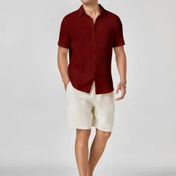 Color Bucket Spread Collar Standard Casual Shirt image 5