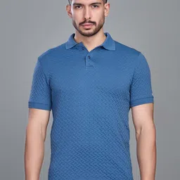 SPORT SUN Men Dri-FIT Self Design Polo Collar T-shirt-picture-42