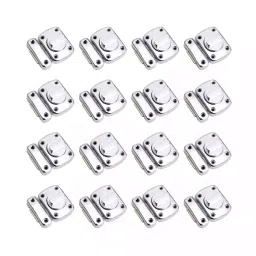 DiSS Rotary Stainless steel Silver Latch Bolt Lock with Matte Finish (Pack of 16) image 2