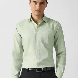 Van Heusen Slim Fit Striped Spread Collar Pure Cotton Formal Shirt-picture-31