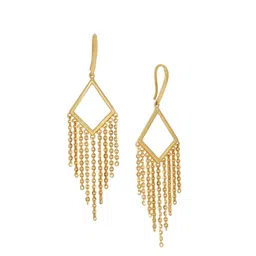 BHIMA 22K BIS Hallmark 916 Purity Yellow Gold Kite Drop Earring image 2