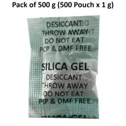 ELYSIAN 1 g Each x 500 Silica Gel Pouch for Absorbing Moisture in Clothes, Jewellery, Expensive Electronics & More (Pack of 500 g) image 2